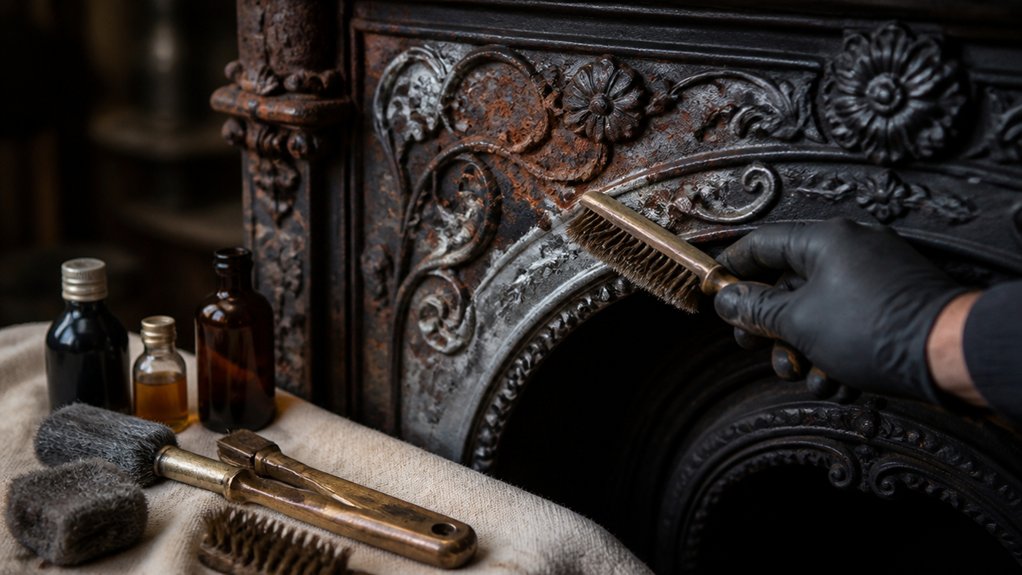 careful rust removal and protection