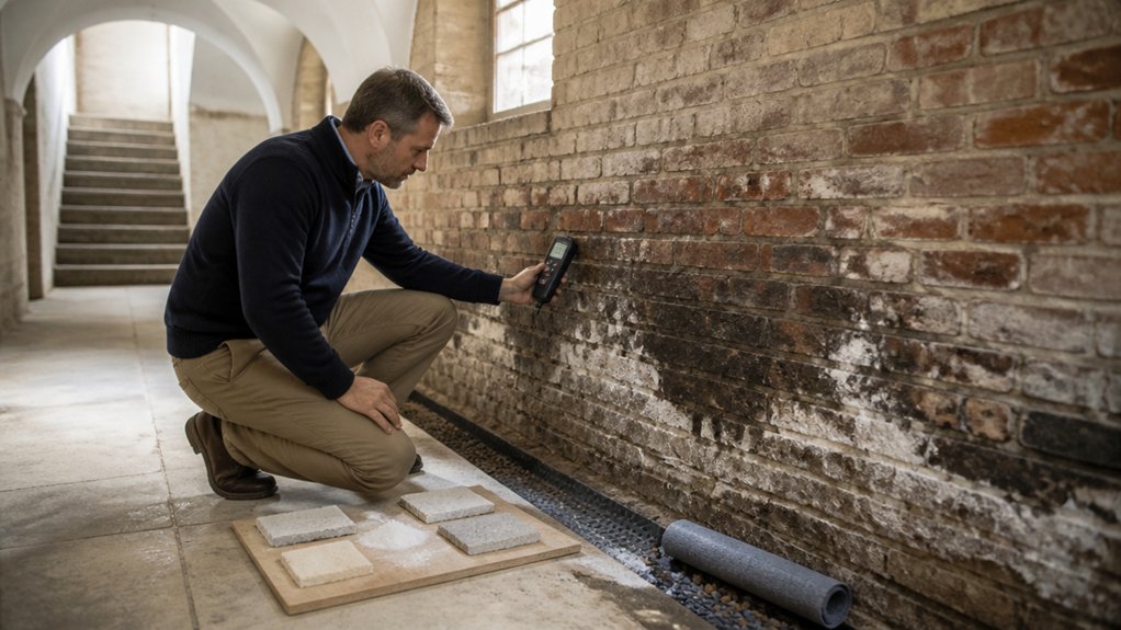 detecting georgian damp signs