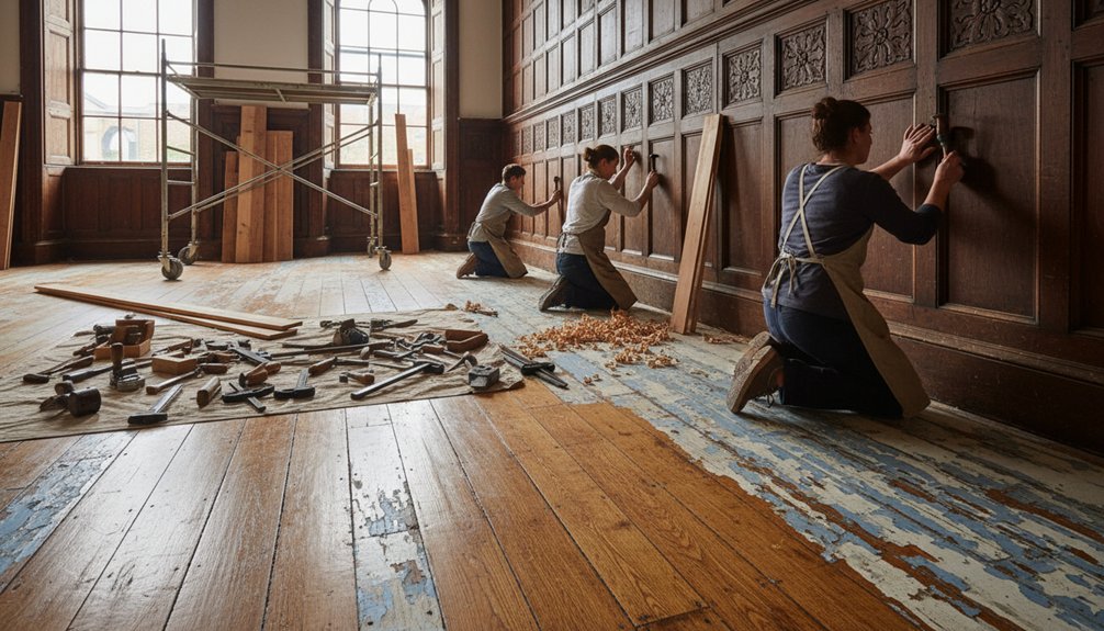 restoring historic wooden features