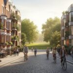 vibrant diverse trendy neighborhood